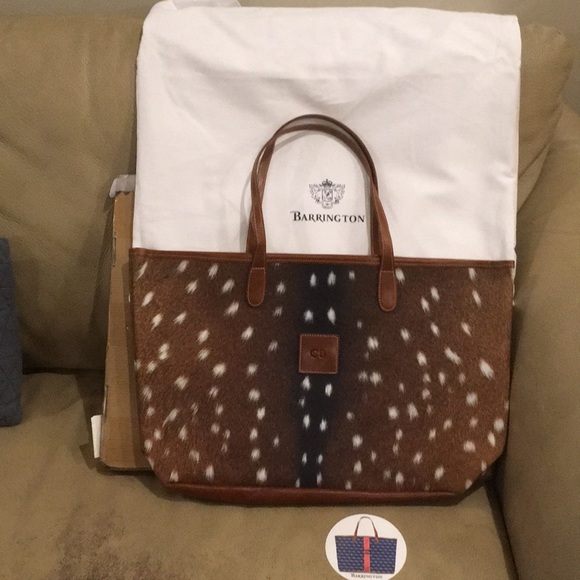 New Barrington Axis Print Large Open Tote Bag - Picture 2 of 5